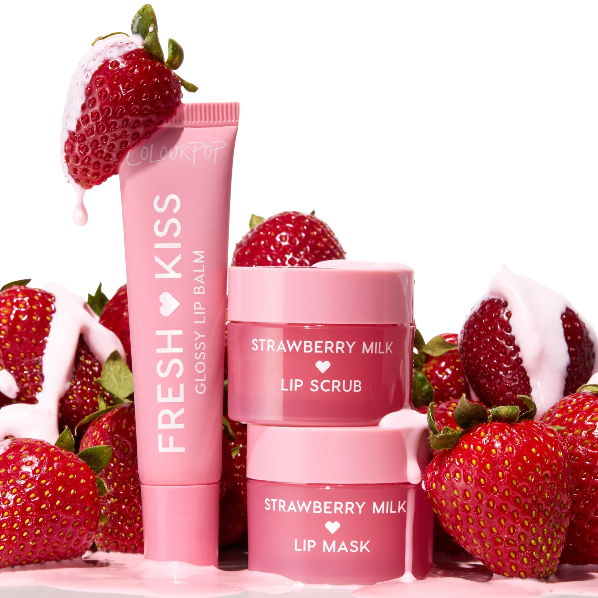 Fresh Kiss Lip Scrub, Mask + Balm Set