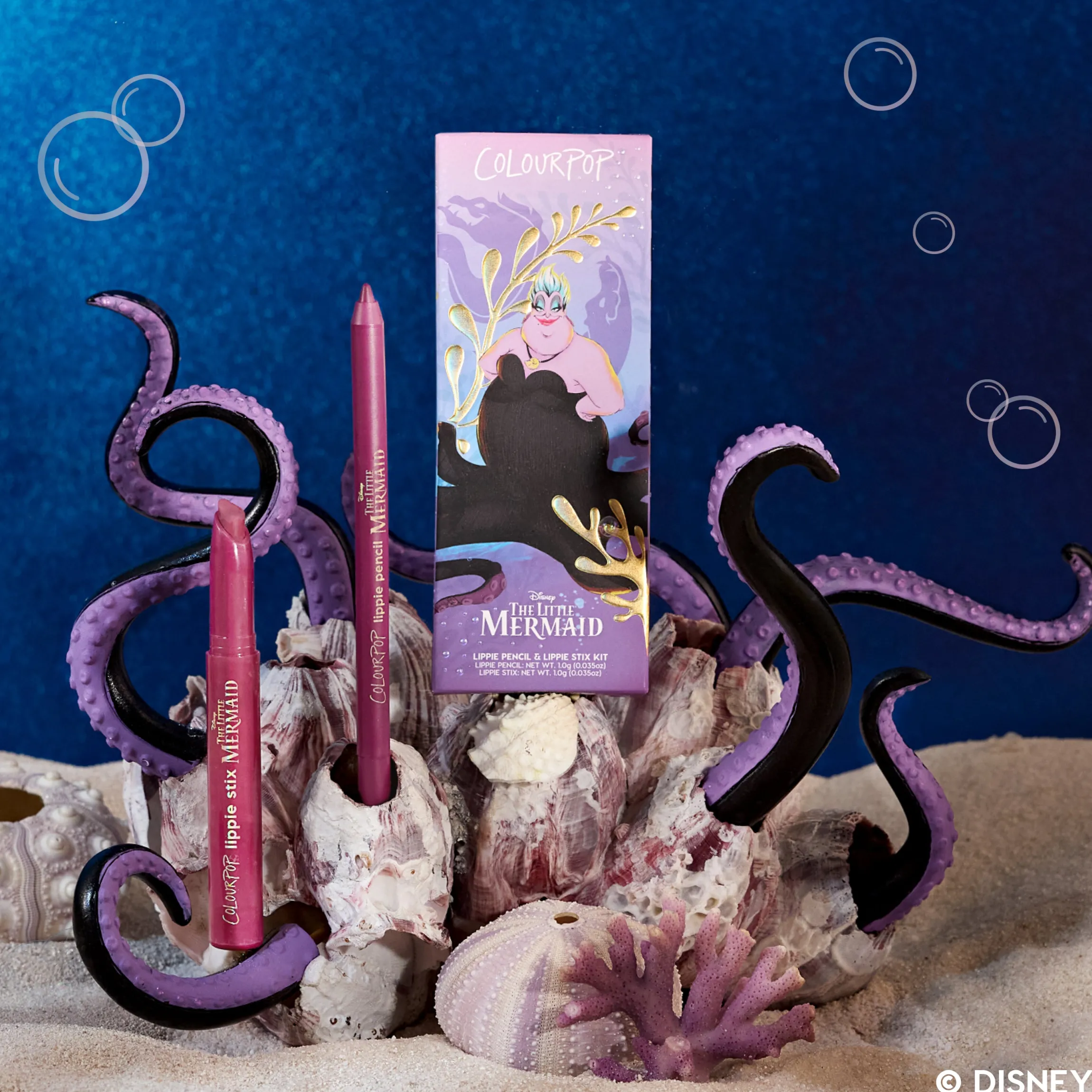 The Little Mermaid Lip Liner & Lipstick Set