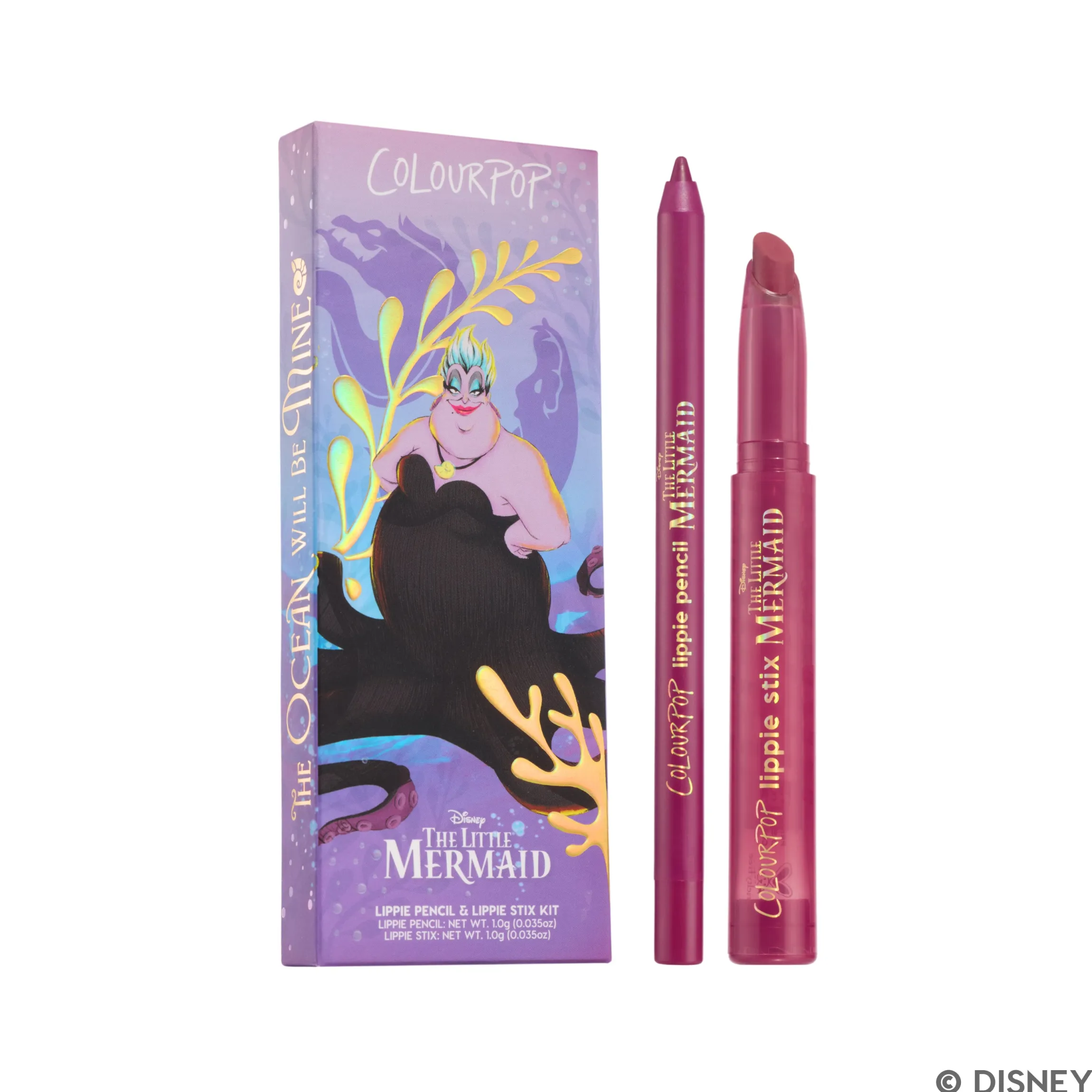 The Little Mermaid Lip Liner & Lipstick Set